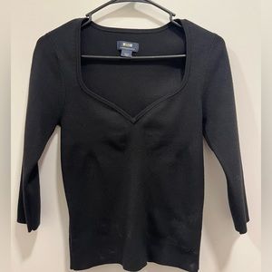 Black 3/4 length Maeve Anthropologie shirt